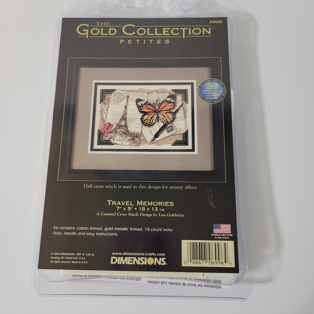 Dimensions Gold Petite Travel Memories